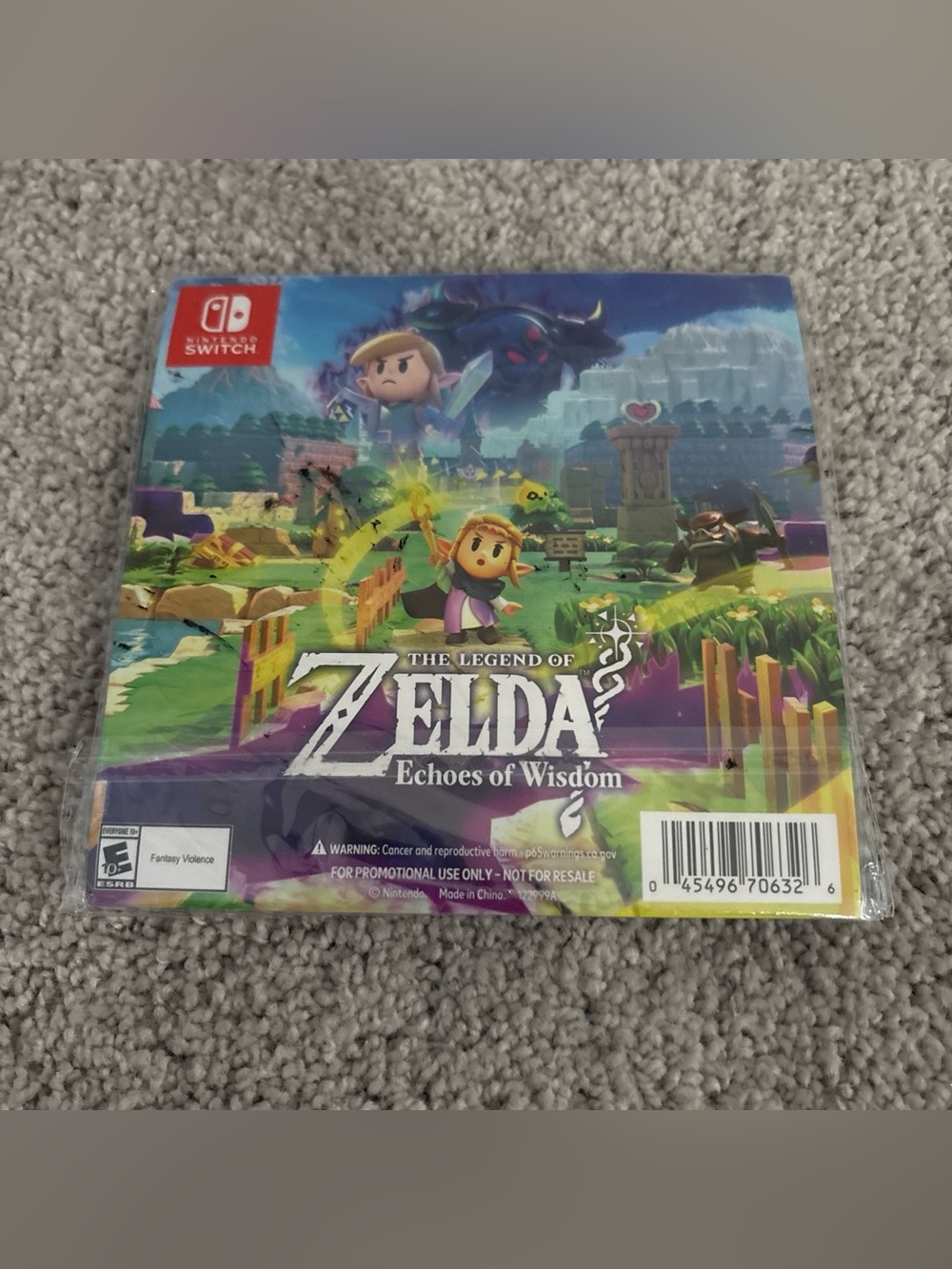 The Legend of Zelda: Echoes of Wisdom Promo Acrylic Figures (3) And Stand, New